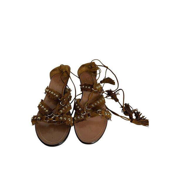 Aquazzura Shoes - Aquazzura Firenze Women’s Strappy Sandals Size 39 Made In Italy Boho Hippie
